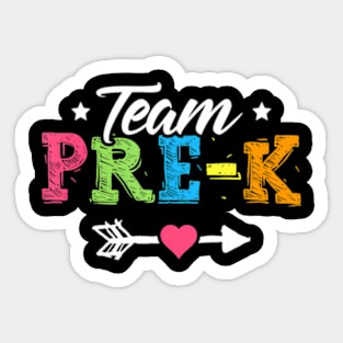 Team Pre-K  PreSchool Teacher Student Back To School Sticker